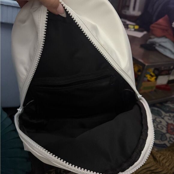 FILA All White Backpack Blue Straps - Picture 5 of 6